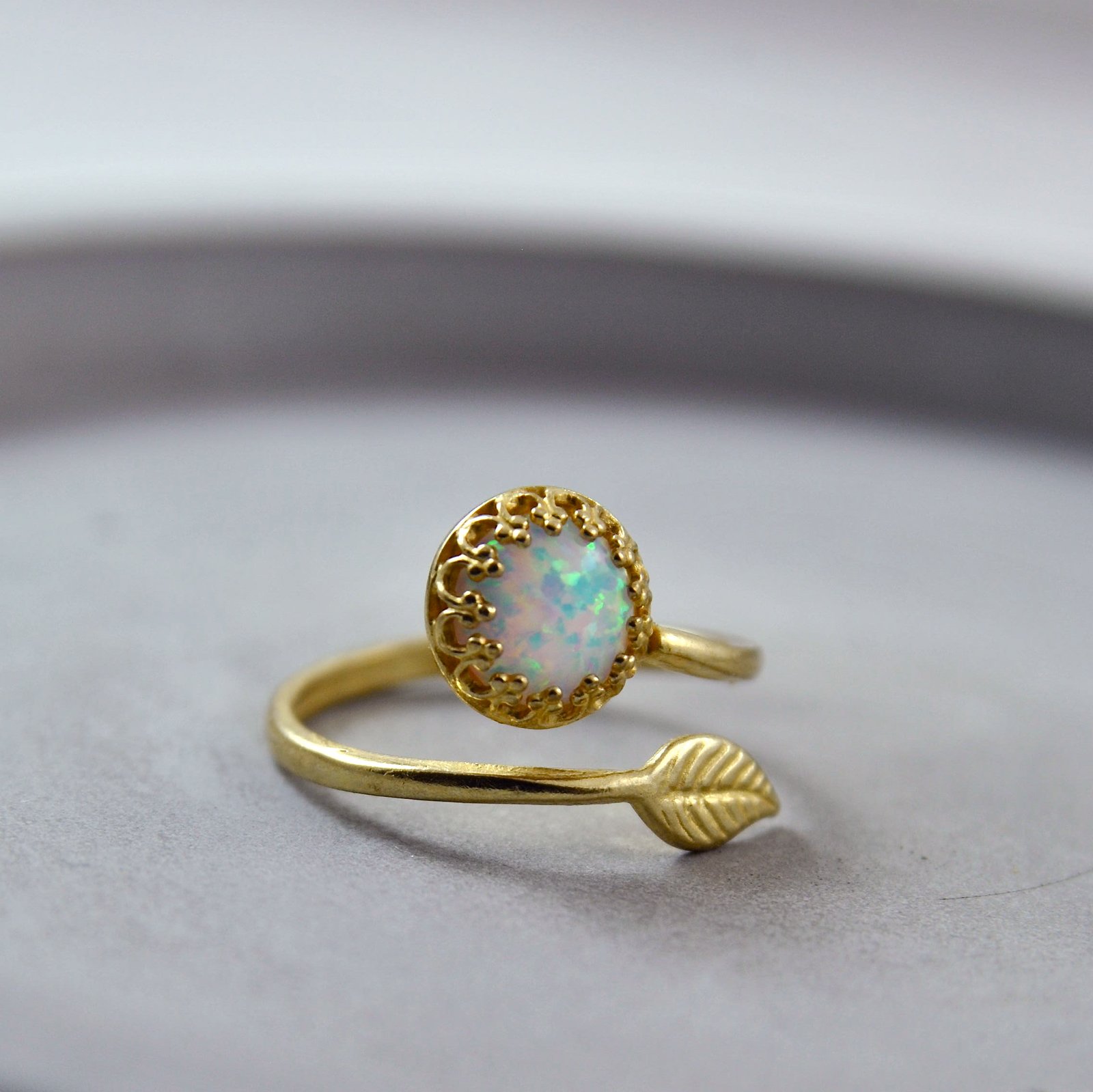 aurora opal ring