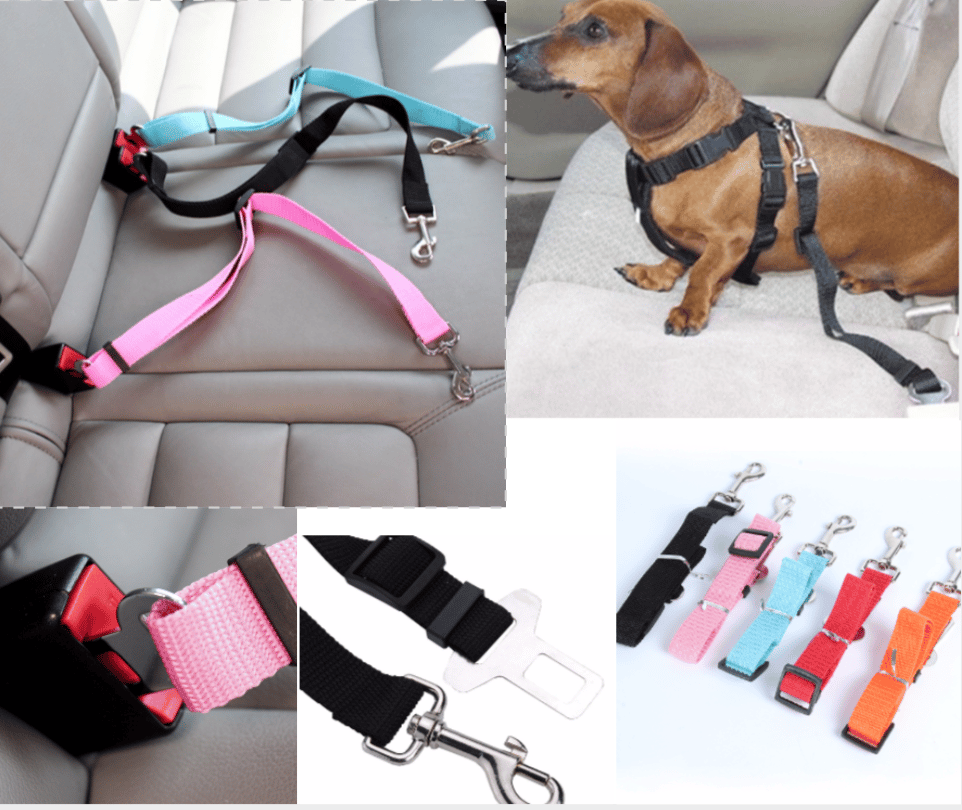 Image of Dog Safety Seat Belt Harness