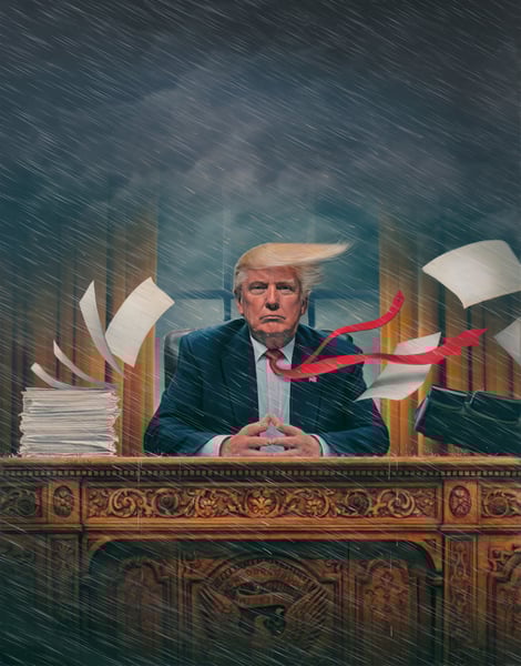 Image of 'The Chaos President' 11" X 14" Archival Print