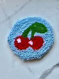 Cherry Mug Rug
