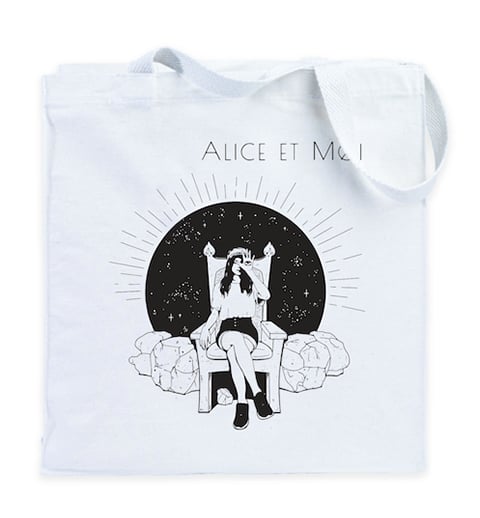 Image of Tote-bag Alice et Moi - Blanc