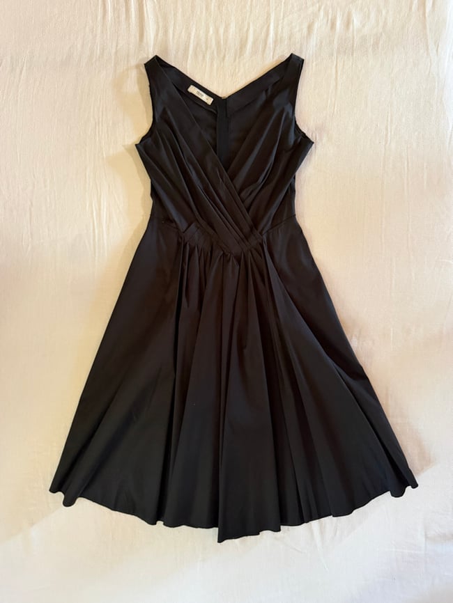 90s Prada minimalist black dress vintage 