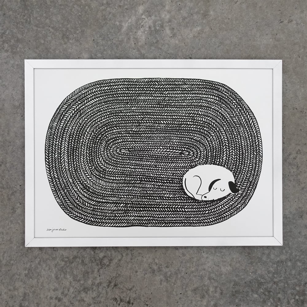 Image of Print | Dog Tired