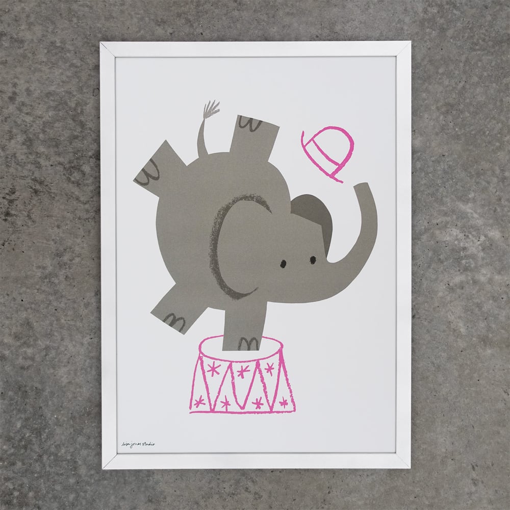 Image of Print | Circus Elephant