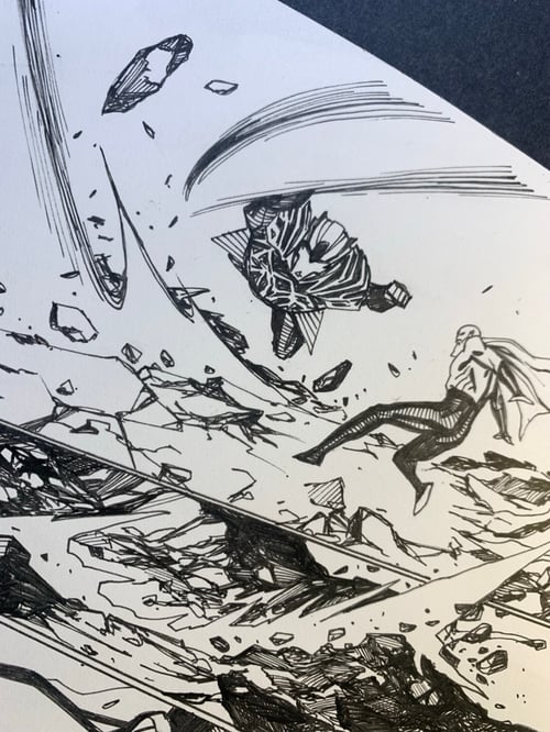 Image of POWER MAN:TIMELESS #1 page10 original art