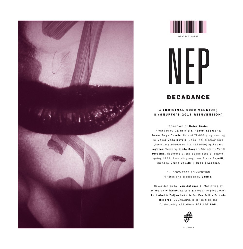 NEP - Decadance 12'' (LIMITED EDITION) + COMIC BOOK INSERT