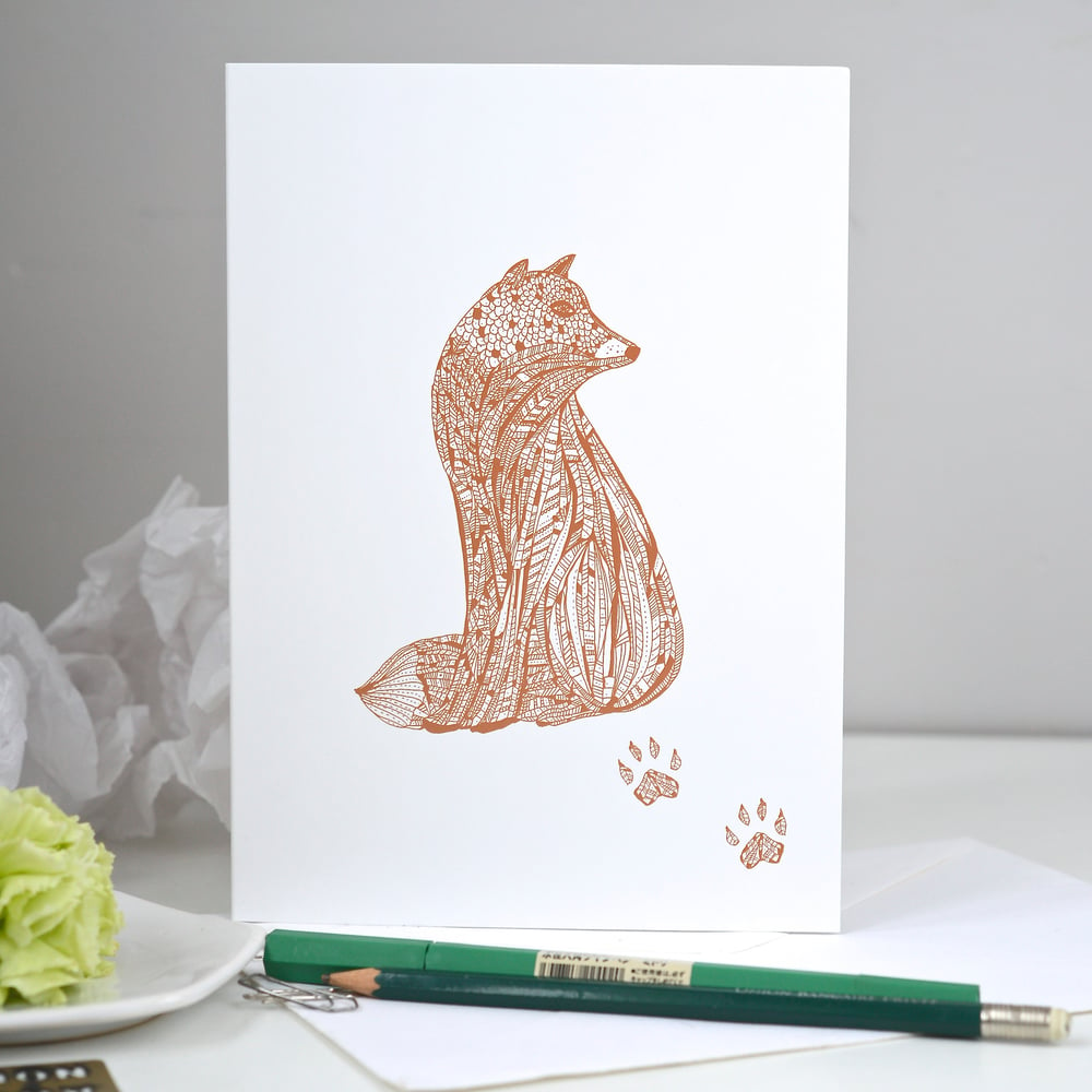 Image of *Fox* Greeting card A5