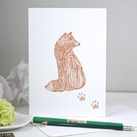 *Fox* Greeting card A5