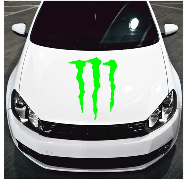 Monster Energy Hood Decal, Monster Energy Car Decal, Monster Energy Hood  Sticker  Monster Energy Decals, Monster Energy Stickers, Monster Decals,  Monster Stickers, Laptop Decals
