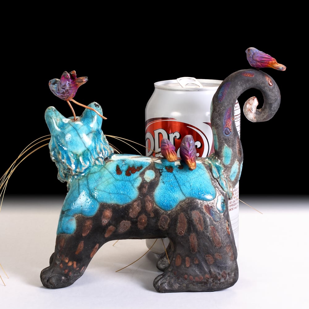 cat ceramic sculpture