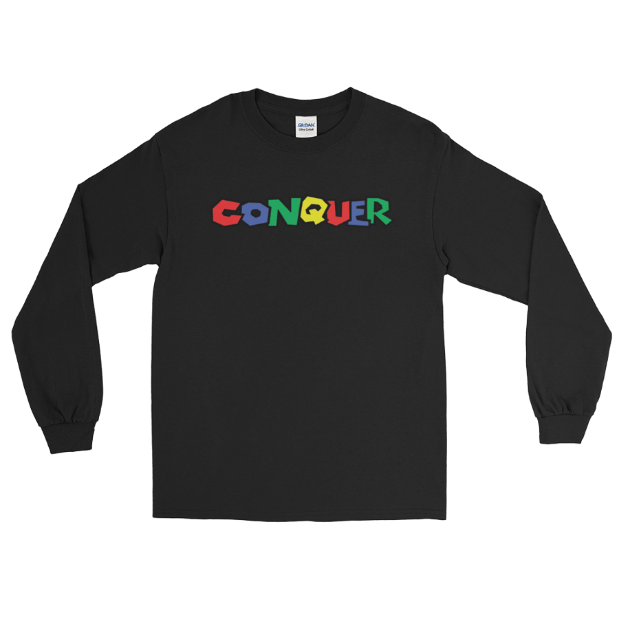 Image of Conquer Mario Long Sleeve (Black)