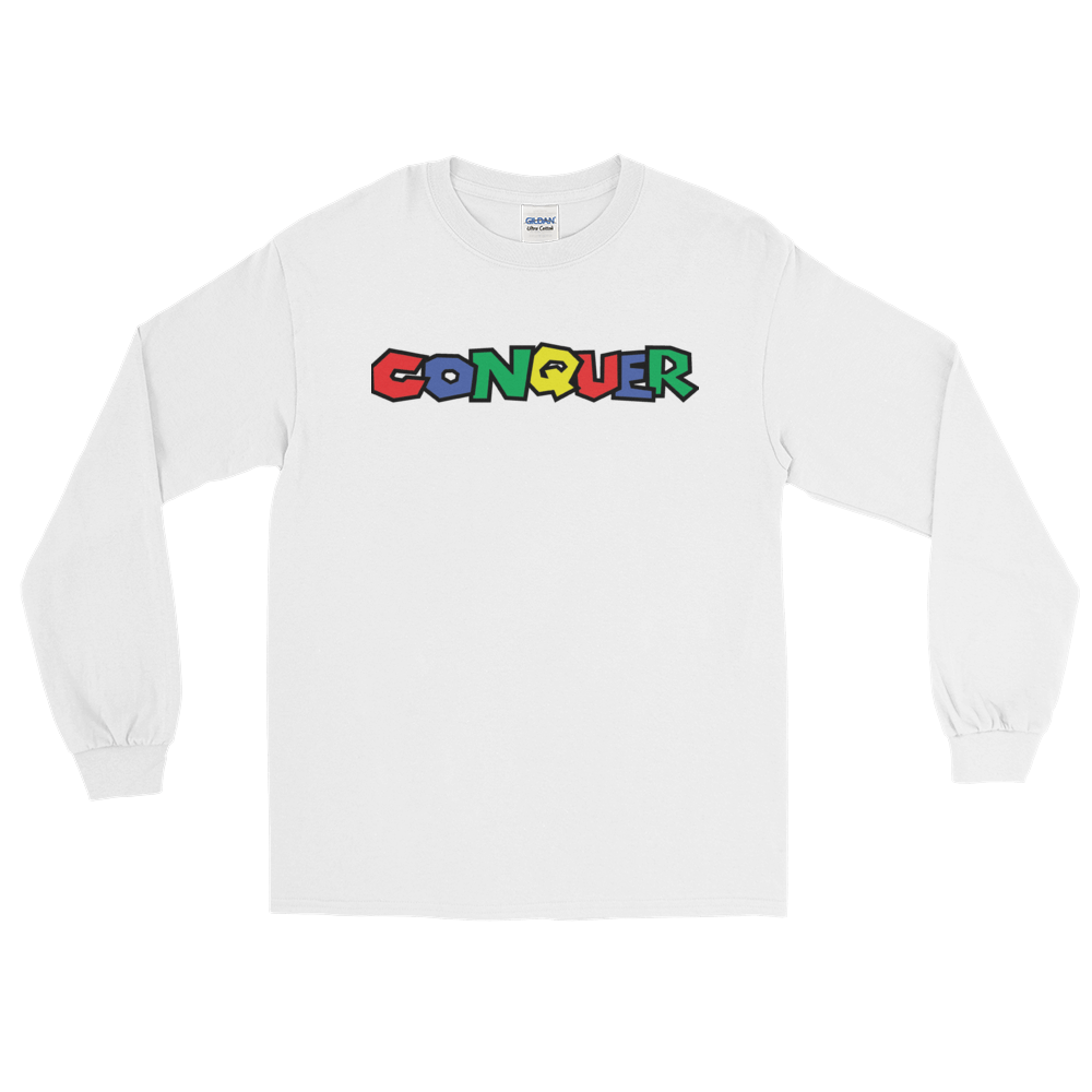 Image of Conquer Mario Long Sleeve (White)