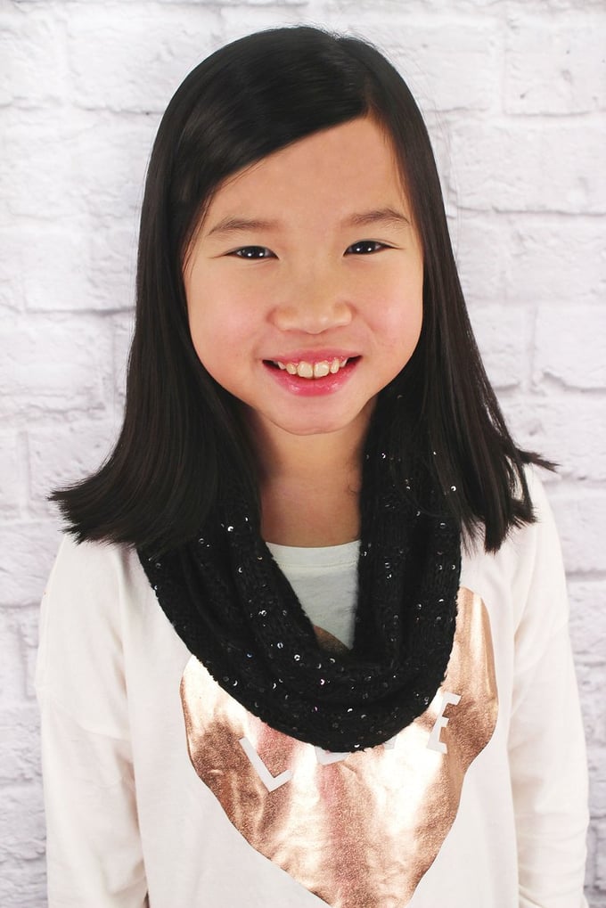 Image of Sparkle Girls Infinity Scarf (Black)