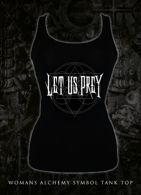 Image of LET US PREY Woman's 1 Sided Logo Fitted Tank Top