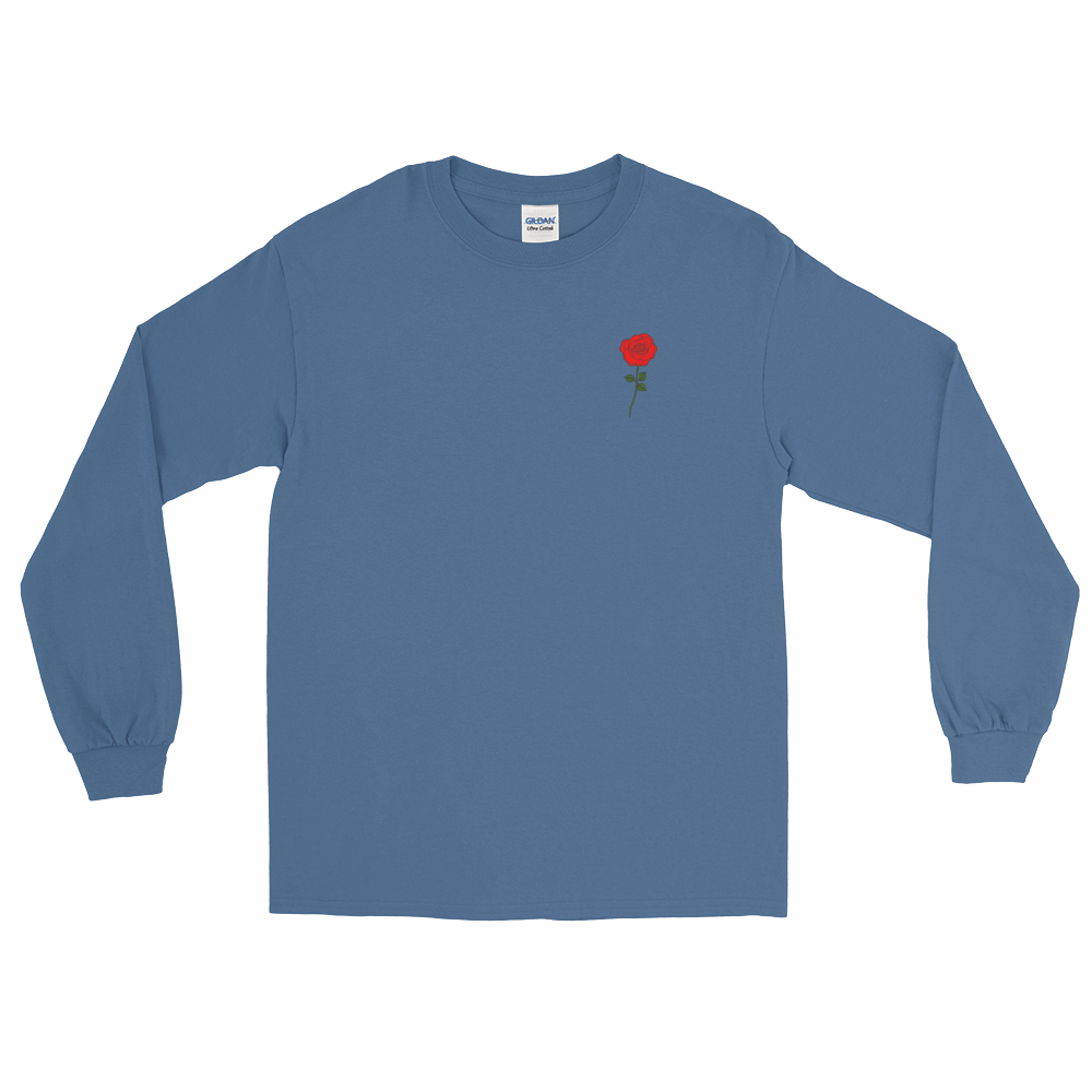 Image of Conquer Rose Tee (Dark Blue)