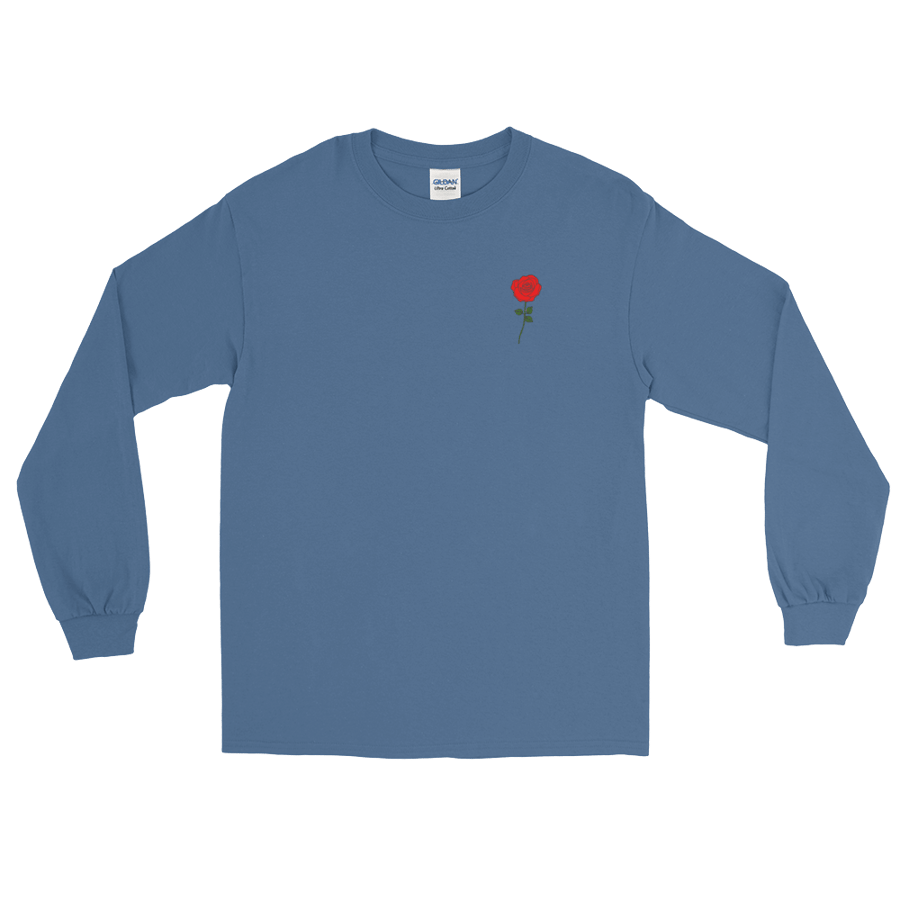 Image of Conquer Rose Tee (Dark Blue)