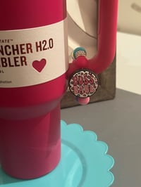 Image 3 of “Boss Babe” tumbler handle charm