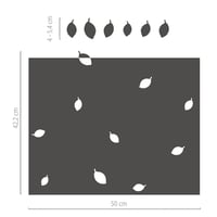 Image 2 of Sichtschutz Milchglasfolie dekorativ mit Blättern