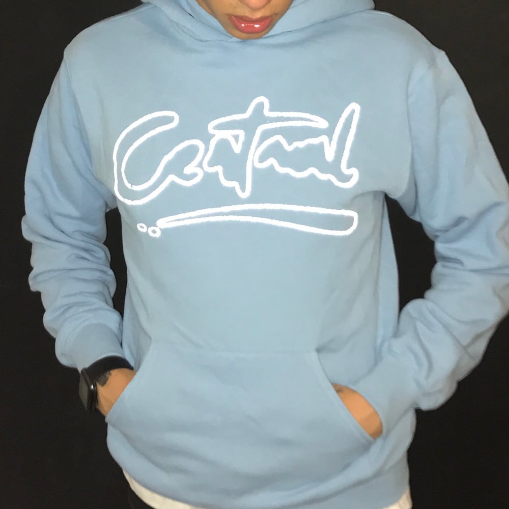 Image of Crystal Blue Reflective Hoody