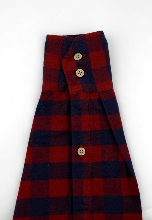 Image of Hobsbawm fitted shirt - Brocklehurst red check