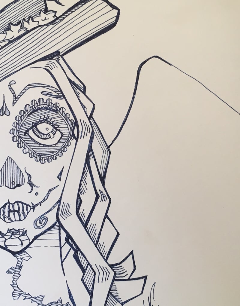 Dia De Los Muertos drawing