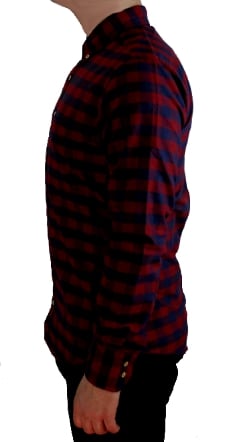 Image of Hobsbawm fitted shirt - Brocklehurst red check