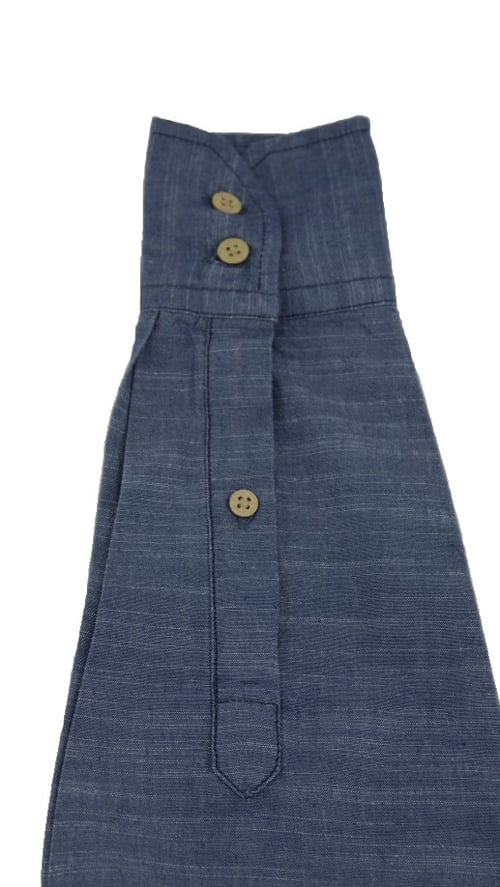 Image of Hobsbawm fitted shirt - Howard blue chambray