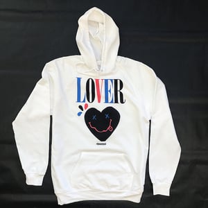 Image of The White "LOVER" Hoodie