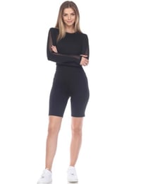 Image 1 of Black crop top 