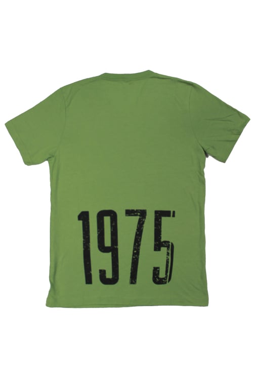 Image of 1975 Heather Green Vneck T-shirt