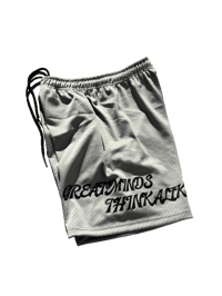 Image 1 of “Great Minds Think Alike” Mesh Shorts Grey
