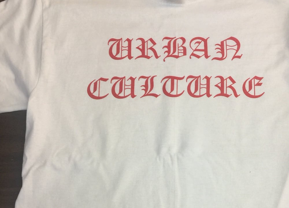 Image of Red Old English Logo S/S