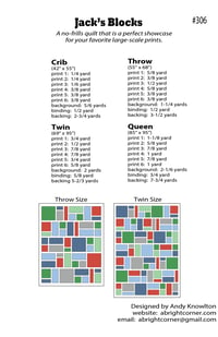 Image 2 of Jack's Blocks Pattern-  PDF Version