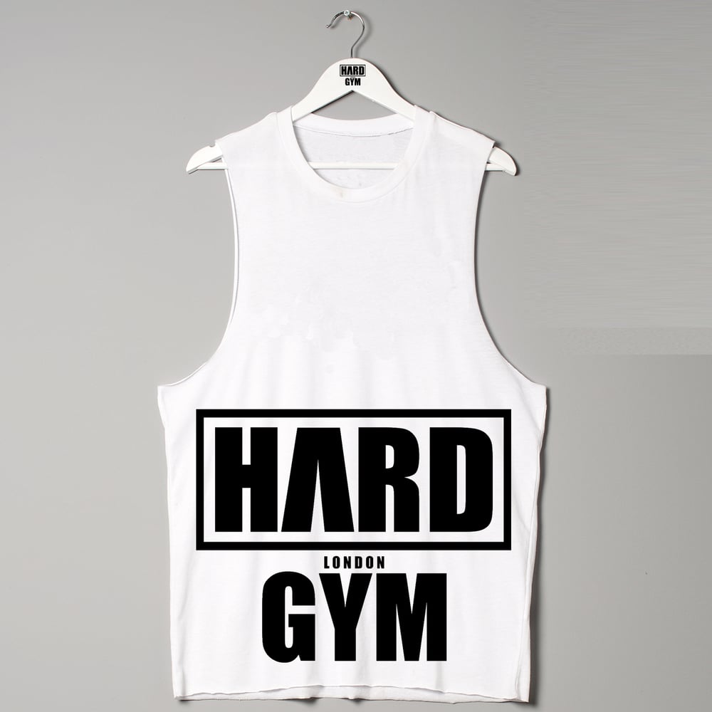 HARD Clothing Gym Collection London Premium Vest Raw Edge Urban Designer Fitness Fashion