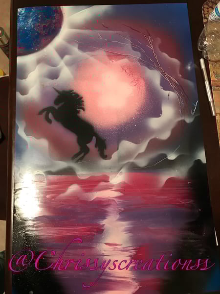 Image of Unicorn in the night