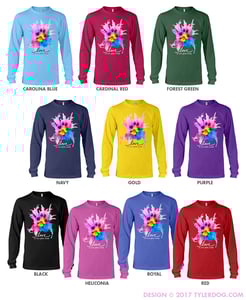 Image of Watercolor Ladies Long Sleeve 2XL-3XL