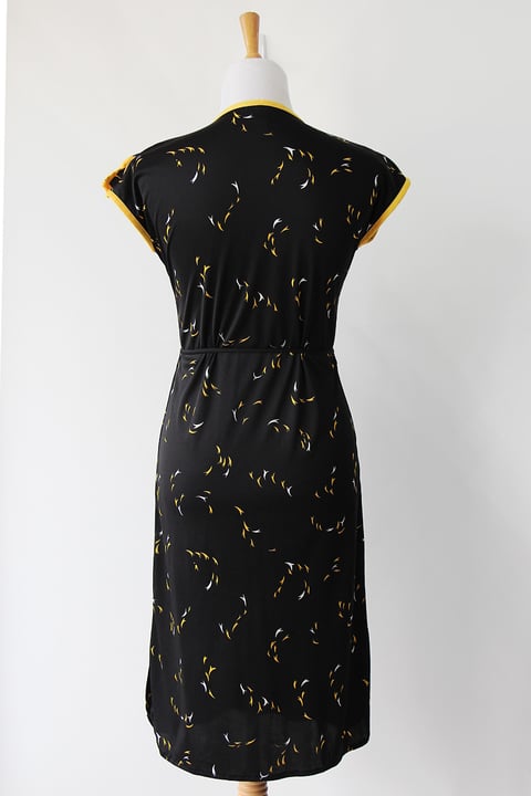 Image of SOLD Black And Yellow Nation Dress