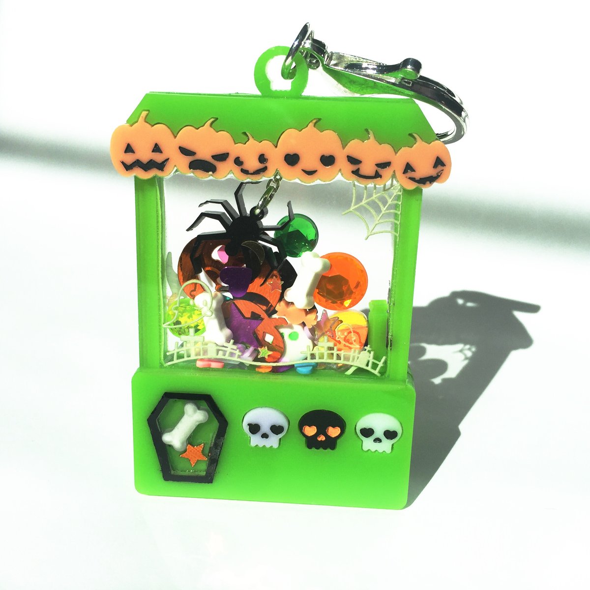 Image of Spooky Cute Halloween Crane Game charm Green
