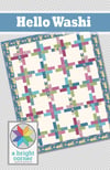Hello Washi Quilt Pattern - PAPER pattern