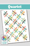 Quartet quilt pattern - PAPER pattern