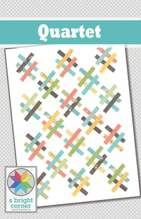 Image 1 of Quartet quilt pattern - PAPER pattern