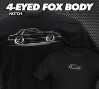 Image 1 of 4-Eyed Fox Body Notch T-Shirts Hoodies Banners