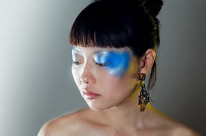 Image of CHRYSALIS DROP EARRINGS - Black Dawn