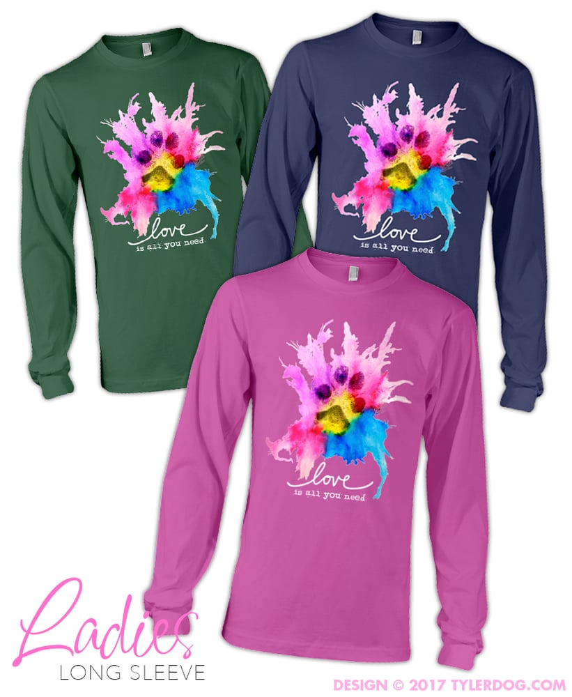 Image of Watercolor Ladies Long Sleeve 2XL-3XL