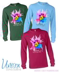Image of Watercolor Unisex Long Sleeve Tee