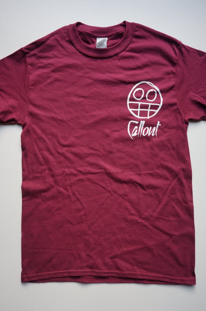 Image of Maroon Double Sided Callout T-Shirt