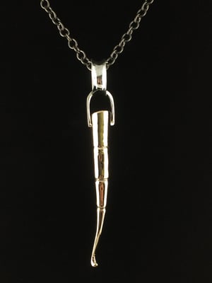 Image of BRONZE TENDRIL PENDANT WITH SILVER LINKS