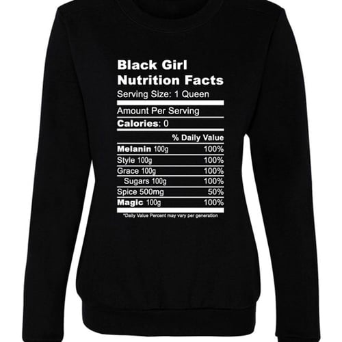 Image of Black Girl Nutrition Sweaters (Red/BLK)