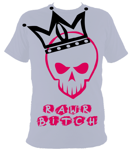 Image of RAWR BITCH  Crown Skull T SHIRT