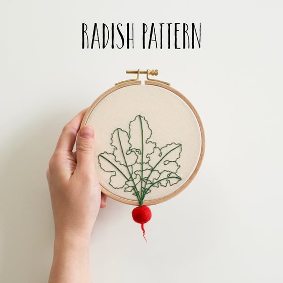 Image of RADISH EMBROIDERY PATTERN